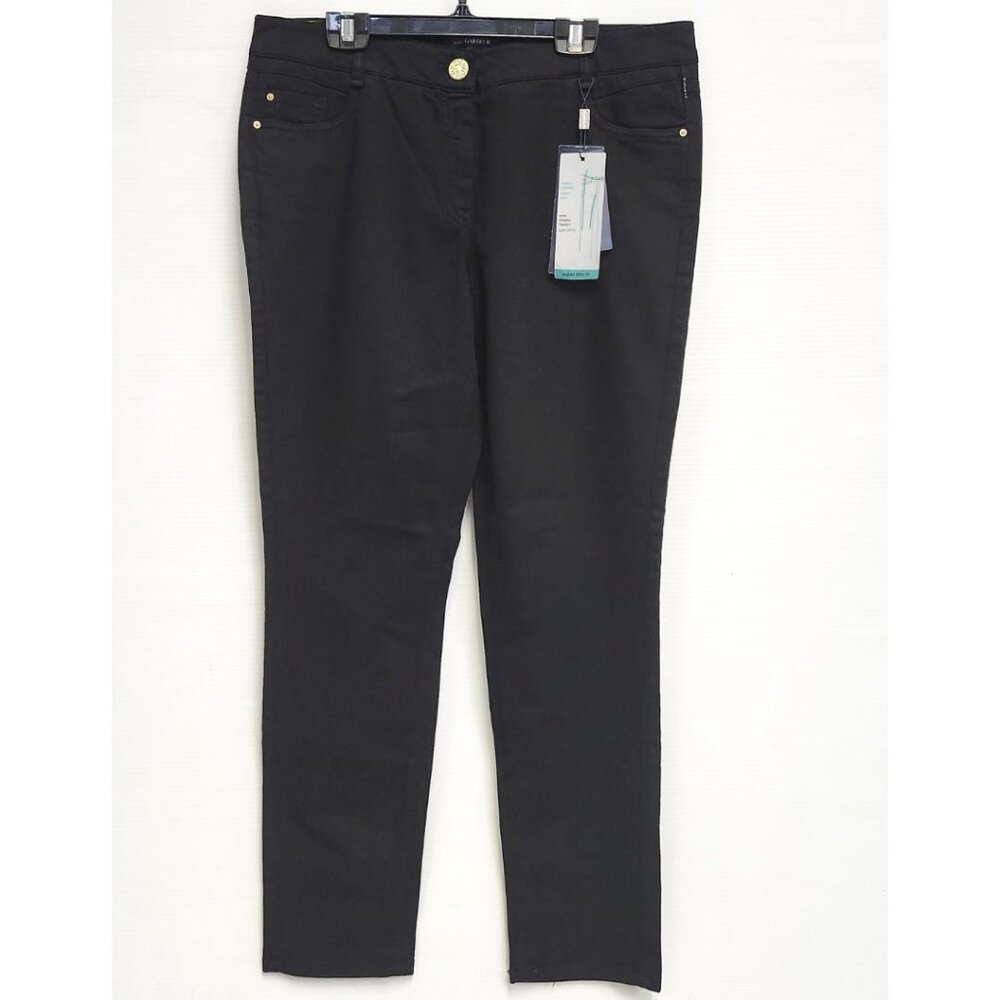 Atelier Gardeur Women's Black Super Slim Fit Jeans W/Figure Shaping Size 14